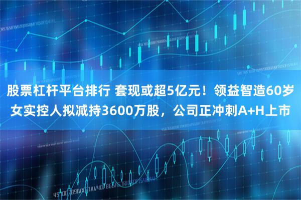 股票杠杆平台排行 套现或超5亿元！领益智造60岁女实控人拟减持3600万股，公司正冲刺A+H上市